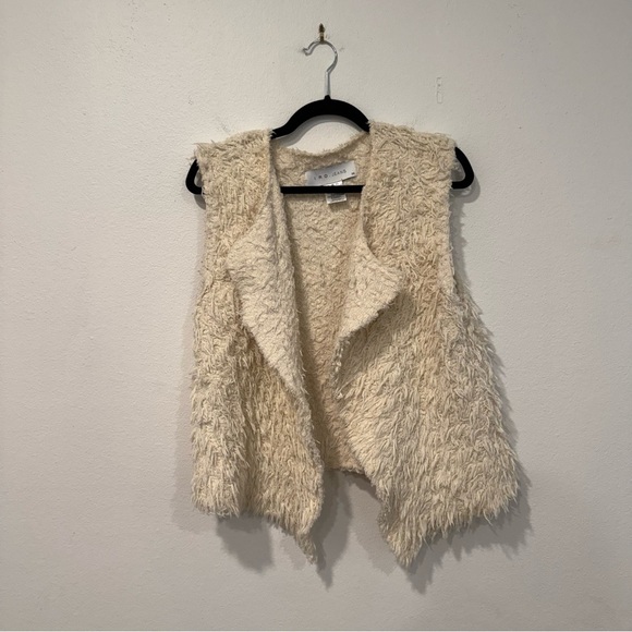 IRO Jeans Ecru Bellay Fringe Vest 36/S - Picture 2 of 4